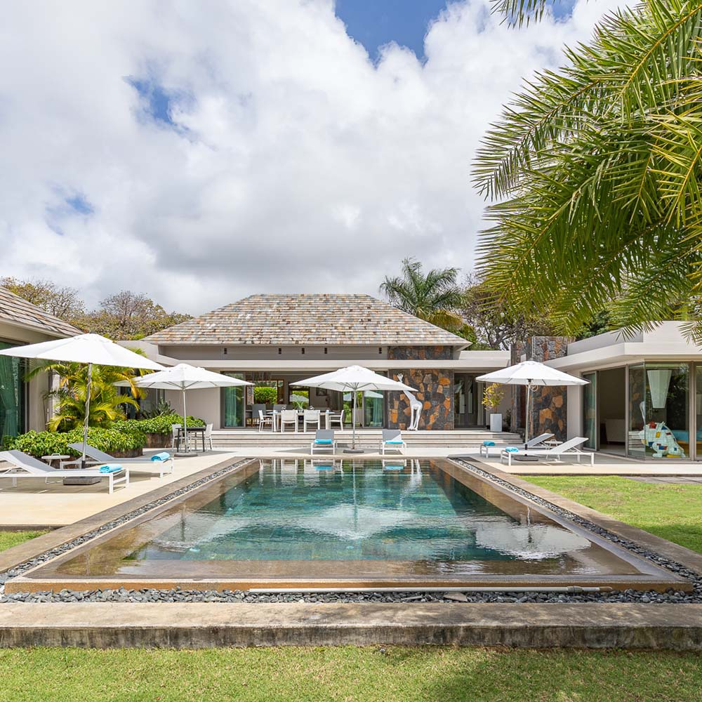 Location de la villa Art Spirit, 3 chambres sur l'Anahita Golf Club, Île Maurice