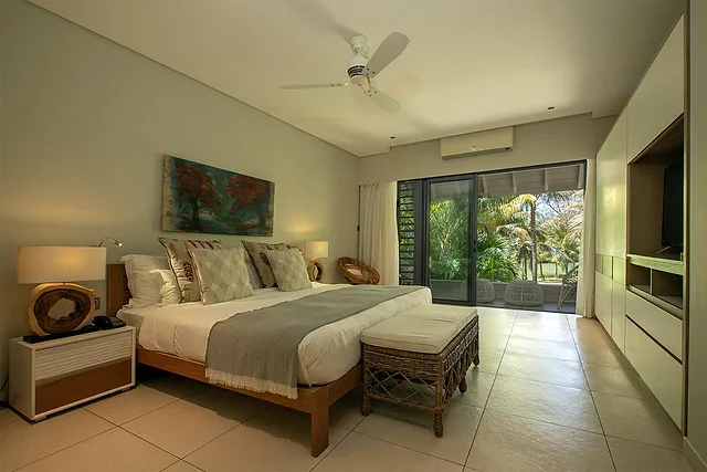 Villa Tiare, Chambre double ouverte sur le jardin