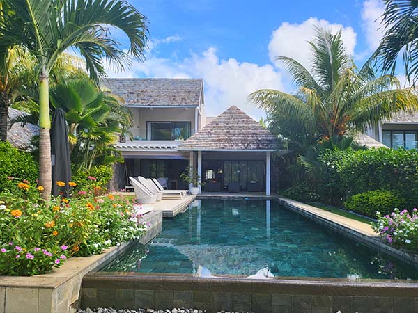 Location de la villa Flamboyante, 3 chambres sur l'Anahita Golf Club, Mauritius